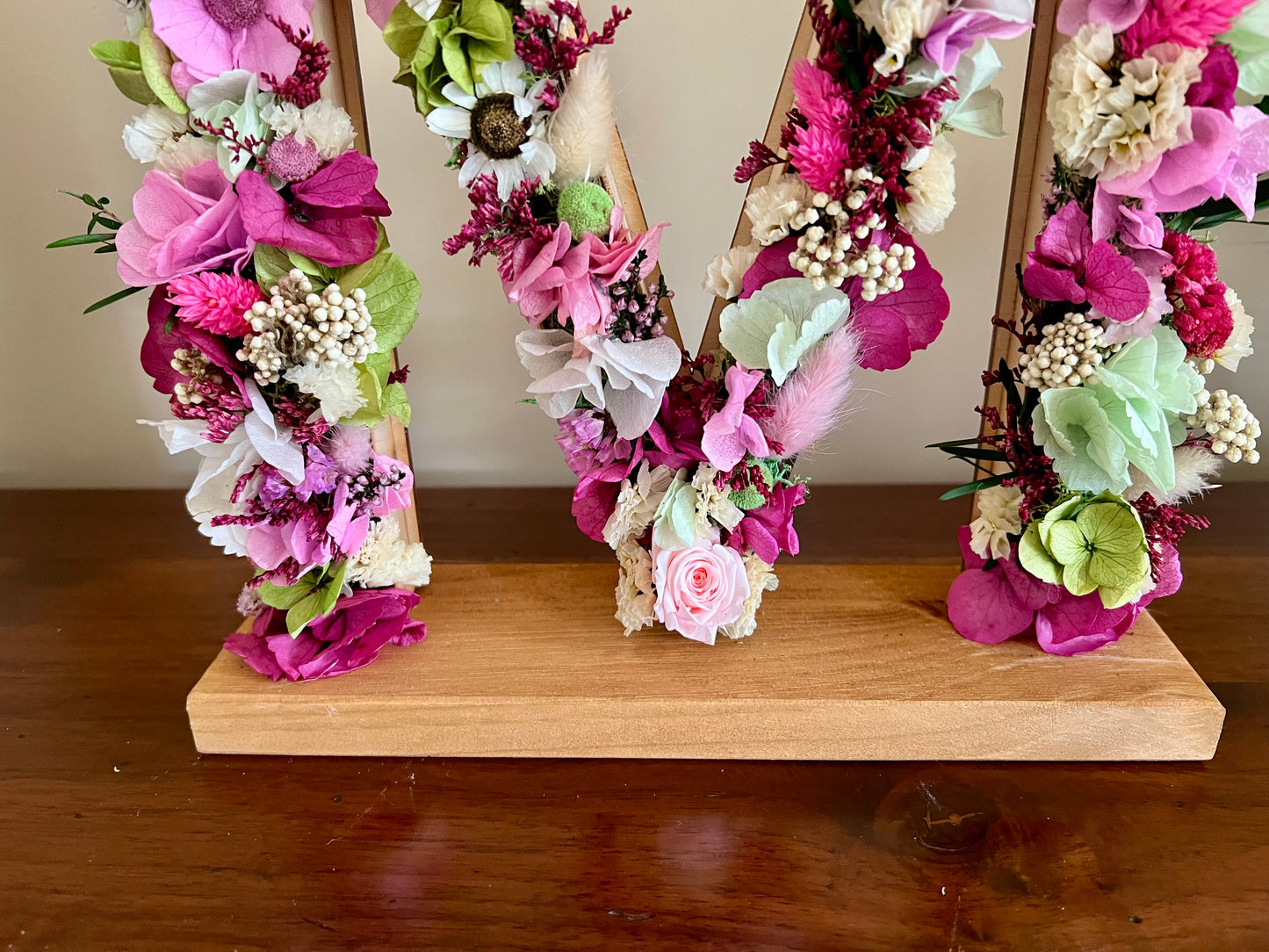 Letra Cubierta de Flores