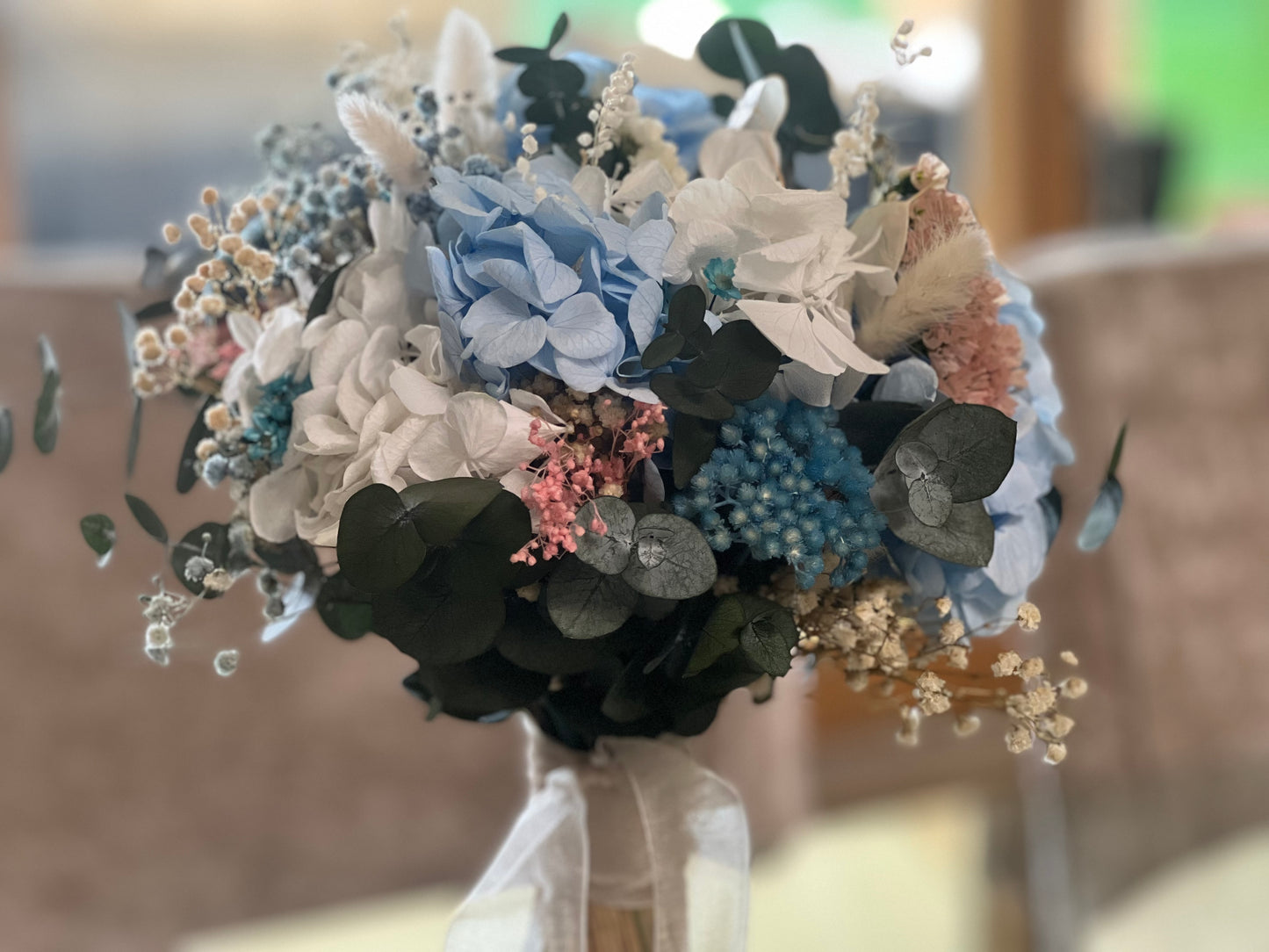 Ramo Novia Laureen con Hortensias