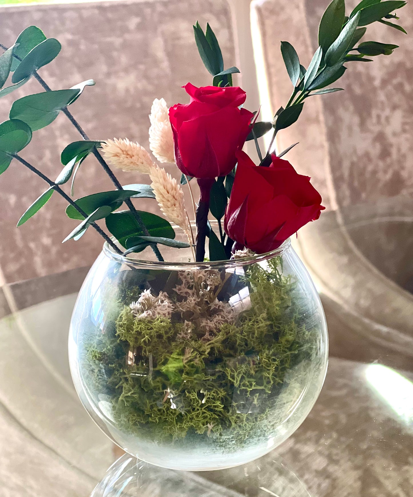Pecera Love Rosas